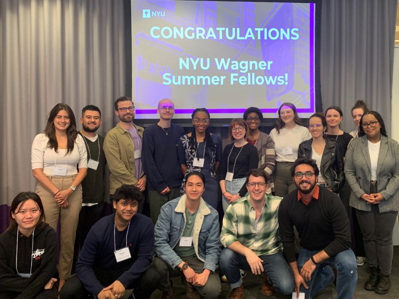 Wagner its Summer 2023 Fellows NYU Wagner